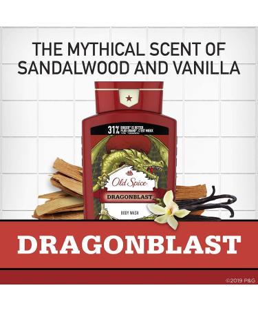 Old Spice Wild Collection Dragonblast Scent Body Wash for Men 21 Fl Oz Red (Pack of 4) - Buy Online on GoSupps.com