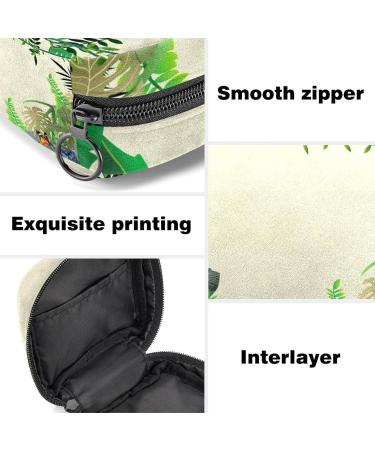 Menstruation Pad Bag with Zipper | Women's Napkin & Tampon Storage | Chic Tukan & Butterflies Design - Buy Online on GoSupps.com