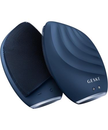 Geske SmartAppGuided Sonic Facial Brush 5 in 1 | Electric Silicone Cleaning & Massage Device | Professional Facial Care - Midnight - Buy Online on GoSupps.com