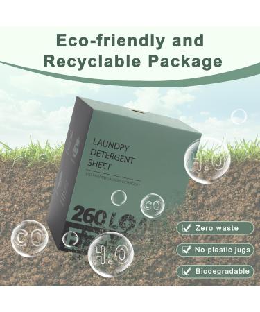 Eco-Friendly Laundry Detergent Sheets | 260 Loads Fresh Scent Plant-Based Hypoallergenic - Buy Online on GoSupps.com