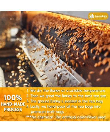 Lavendium Premium 30 Barley Tea Bags 100% Natural & Pure from Barley. Loose Barley Herbal Tea. Made with Natural Material Tea Bags. No Sugar No Caffeine No Gluten Vegan. - Buy Online on GoSupps.com