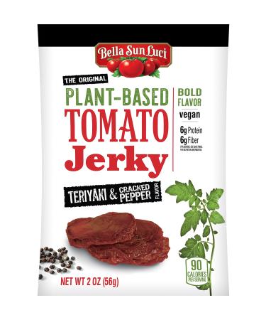 Bella Sun Luci Plant-Based Tomato Jerky-Teriyaki Cracked Pepper