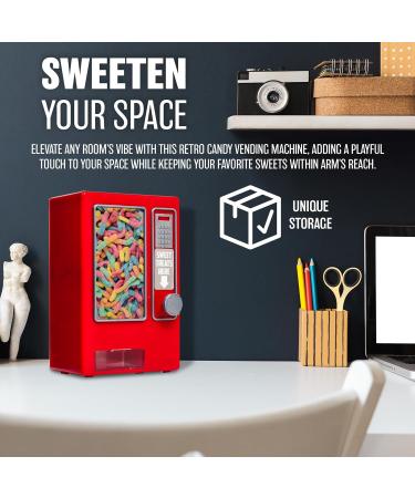 Candy Vending Machine For Kids - Classic Retro Design Sweets Holder & Dispenser Arcade Toy | Ideal For Desktops Classrooms Parties & Many More | Suitable For Gumballs Candy s & Sweets - Buy Online on GoSupps.com