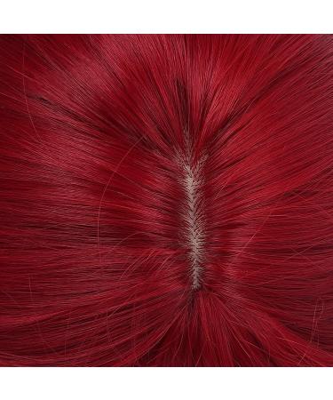 Buy Long Red Straight Wig with Bangs - Heat-Resistant 52cm Fiber Hair for Women | International Shipping - Buy Online on GoSupps.com