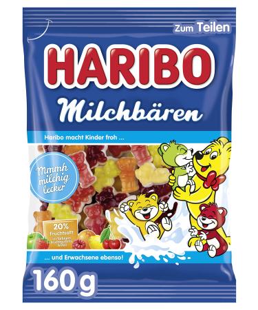 HARIBO Haribo Candy | Haribo Milk Bears | Haribo Dragees | Haribo Sweets | 160 Grams Total