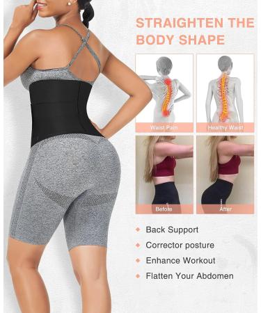 FeelinGirl Long Torso Waist Trainer for Women with Triple Velcro Belt - Large - Buy Online on GoSupps.com