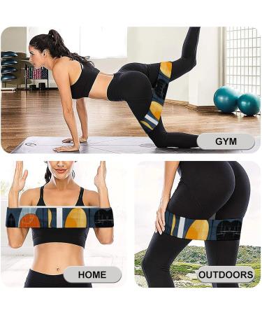 Buy High-Quality Resistance Bands - Orange & Brown Fabric Exercise Bands for Leg Workouts | International Shipping Available - Buy Online on GoSupps.com
