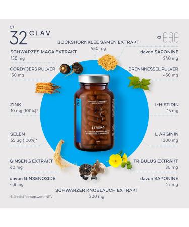 Buy N 32 Strong Black Maca Capsules - High Dose with Tribulus Terrestris Cordyceps Black Garlic Ginseng Zinc & Selenium | 90 Capsules | International Shipping - Buy Online on GoSupps.com