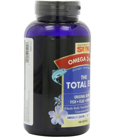 Health from The Sun Total EFA 180 Softgels - Essential Fatty Acids Supplement - Buy Online on GoSupps.com
