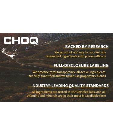CHOQ Shilajit Capsules - 500mg Vegan Energy Supplement with 50% Fulvic Acid | Brain Focus | Collagen Support | Hormone Balance | Lab-Tested for Mitochondrial Function and Urolithin A - Buy Online on GoSupps.com