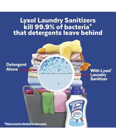 Lysol Laundry Sanitizer Additive 41oz - Eliminates Bacteria & Odors, Crisp Linen Scent - Buy Online on GoSupps.com