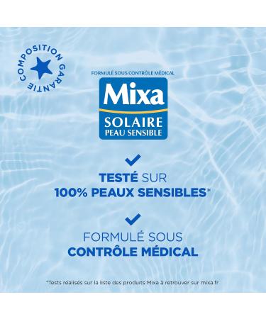 Mixa Sun Sensitive Skin - Invisible Sunscreen with Hyaluronic Acid - High Protection SFP50 UVA Long UVA and UVB - Sensitive and Dehydrated Skin - Face and Neck - Hypoallergenic - 50 ml - Buy Online on GoSupps.com