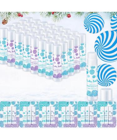 Leelosp 18 Pcs Valentine's Day Winter Lip Balm Gifts Bulk Candy Shapes Lipstick Set Sugar Moisturizing Balms Natural Winter Galentine's Gifts for Her Women Holiday Party Favors