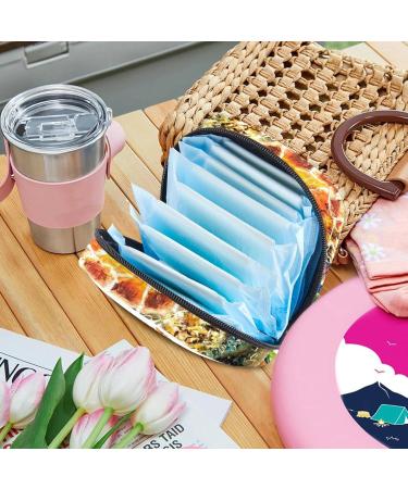 Women's Big Capacity Storage Pocket for Menstrual Cups & Makeup - Sea Turtle Watercolor Travel Organizer - Buy Online on GoSupps.com