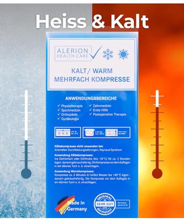 Alerion Cooling Pads for All Ages - 5 Set with 4 Sizes | Gel Cool Packs for Wisdom Tooth Relief & Hot/Cold Therapy - Made in Germany - Buy Online on GoSupps.com