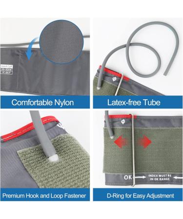 Full-Size Blood Pressure Replacement Cuffs - Compatible with Omron & More 5.9-21 Inches Fit Small to Extra Large Arms - 6 Connector Sizes Available - Buy Online on GoSupps.com