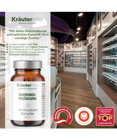 Herbal Max Amino Acids Capsules | High-Dosed Essential Amino Acids Complex | 60 Pieces | Original Recipe | International Shipping Available - Buy Online on GoSupps.com