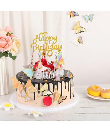 60Pcs Colorful Lively 3D Butterfly Cupcake Topper Cake Wall Butterflies Food Decorations Color Mixed Size for Decorating Baby Shower Girl's Birthday Butterfly Party Supplies - Buy Online on GoSupps.com