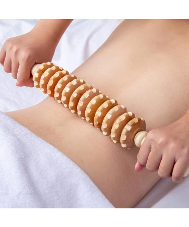 Hovom Colombian Wood Therapy Lymphatic Drainage Massager - Anti-Cellulite Roller Tool for Muscle Release and Cellulite Reduction - Buy Online on GoSupps.com