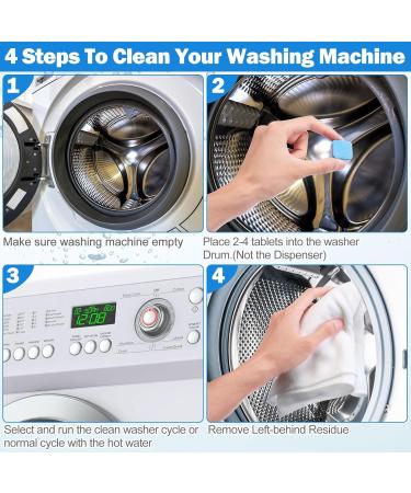 COSNIGHT 10 Pcs Washing Machine Cleaner Tablets - Deep Clean & Deodorize HE Front Loaders | Bulk Household Cleaner & Descaler - Buy Online on GoSupps.com
