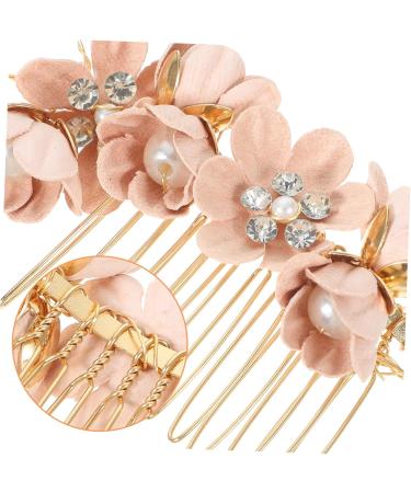WOFASHPURET Flower Hair Comb Women's Hair Clips Hair Barrette for Women Decor Tiara Fairy Jewelry for Women Rhinestone Hair Accessories Side Hair Comb Hair Styling Accessories Small and Fresh - Buy Online on GoSupps.com