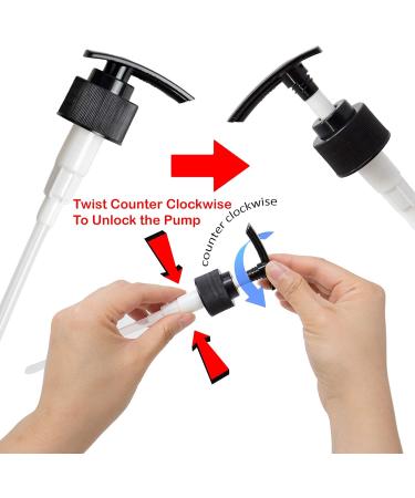 Youngever Set of 5 Amber Plastic Pump Bottles 500ML - Refillable & Durable for Home & Travel - Buy Online on GoSupps.com