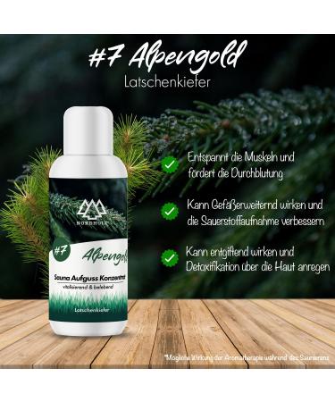 Nordholz Sauna Infusion - 48 Varieties of 100ml | Alpengold #7 Natural Fragrance | Perfect Sauna Accessories for Relaxation - Buy Online on GoSupps.com