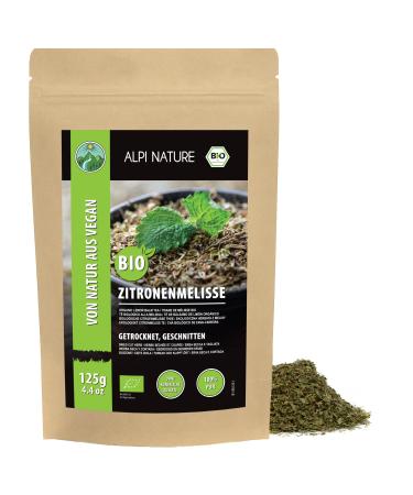 Alpi Nature Alpi Nature Melisse Organic Herbal Tea 125 g Loose Tea Dried and Cut Lemon Balm Leaf Tea