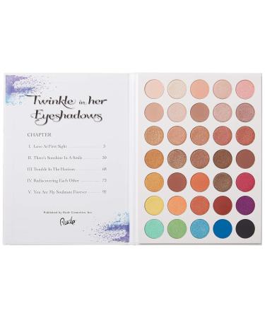 Rude Cosmetics Twinkle In Her 35 Eyeshadows Palette - Book 1 | International Shipping Available - 1.34 oz Eye Shadow for Women - Buy Online on GoSupps.com