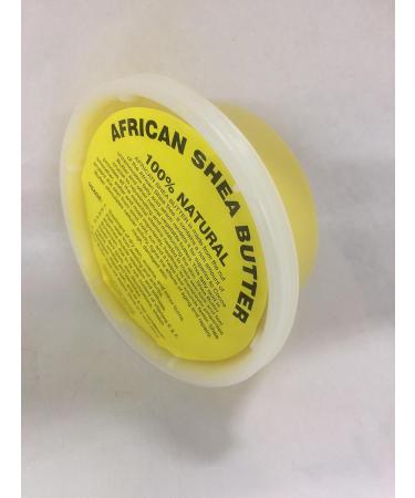 Organic African Shea Butter - Yellow 8 oz | 100% Natural Moisturizer for Skin & Hair - Buy Online on GoSupps.com