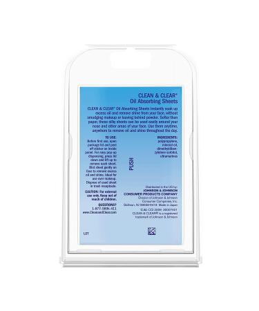 Clean & Clear Oil Absorbing Sheets - 50 ct - Blotting Papers for Face & Nose - Absorbs Excess Oil & Shine Instantly - Buy Online on GoSupps.com