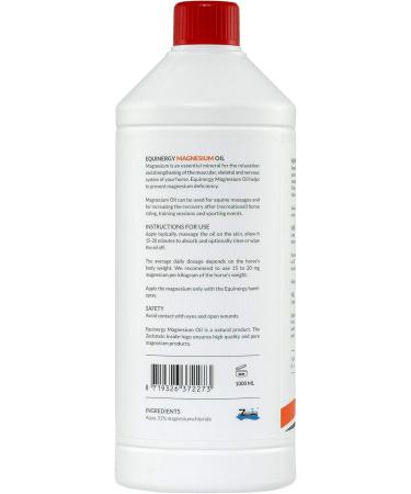 Equinergy Magnesium Oil 1000ml | Strong Bones | Muscle Relaxation | Magnesium Chloride for Horse - Buy Online on GoSupps.com