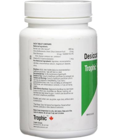 Trophic Desiccated Liver 180 Count - Buy Online on GoSupps.com
