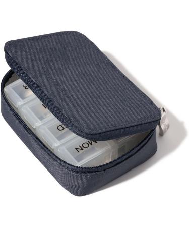 Baggallini Travel Pill Case - Lightweight 3x4 Inch French Navy Pill Organizer for International Shipping - Buy Online on GoSupps.com