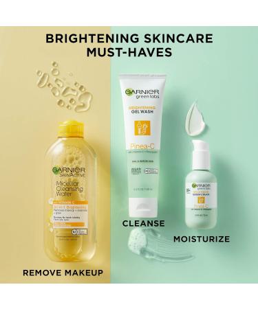 Garnier SkinActive Green Labs Pinea-C Brightening Gel Wash - Vitamin C & Pineapple Cleanser for Dull Skin 2 Count - Buy Online on GoSupps.com