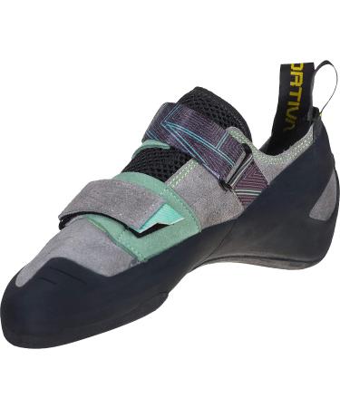 La Sportiva Men's Aragon Rock Climbing Shoes 12 - Slate/Jasmine Green - Buy Online on GoSupps.com