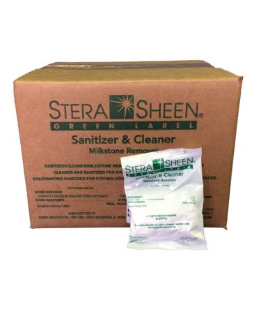 Stera Sheen Sanitizer | 2 oz. Packets | Green Label Food Grade Cleaner & MilkStone Remover | SSG1002 by Purdy Products | Non-Corrosive Cleaner | Clean Soft Serve & Gelato Machines