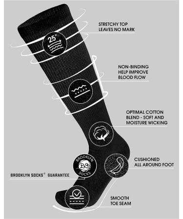 Diabetic Over The Calf Black Cotton Socks - 6 Pairs (Size 10-12) for Men - Buy Online on GoSupps.com