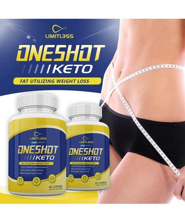 (Official) One Shot  Advanced Ketogenic Pill Shark Formula 1300mg  Made in The USA  (3 Bottle Pack)  90 Day Supply Tank - Buy Online on GoSupps.com