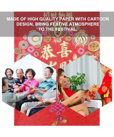 ABOOFAN 96 Pcs 2021 Year of The Ox Red Envelope Chinese New Year Money Envelope 2021 Chinese New Year Money Ornaments for Kids Spring Festival Chinese Zodiac Paper Small Red Envelope Child - Buy Online on GoSupps.com