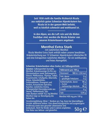 Buy Ricola Extra Strong Herbal Candy - 10 Box Swiss Alpine Herbs & Menthol Sugar-Free Vegan 500g - International Shipping - Buy Online on GoSupps.com