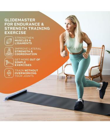 LifePro Exercise Slide Board - Extra-Slick Mat for Endurance & Strength Building - Buy Online on GoSupps.com
