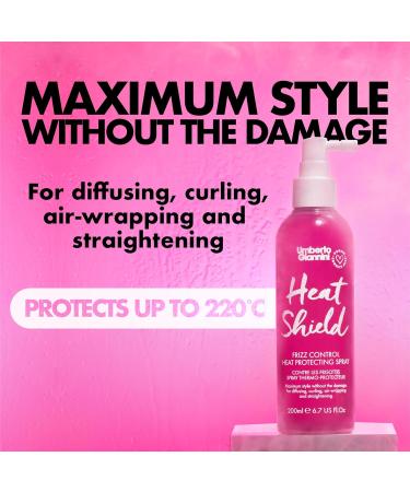Umberto Giannini Heat Shield Protecting Heat Defence Spray for All Hair Types 200ML Vegan & Cruelty Free - Buy Online on GoSupps.com