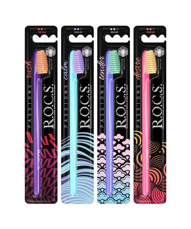 R.O.C.S. Passion Toothbrush - Intelligent Dental Care System by Dentists | High-Quality Bristles for Effective Brushing - Buy Online on GoSupps.com