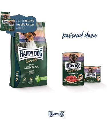Happy Dog Sensible Mini Montana 300g - Premium Dog Food for Small Breeds | International Shipping Available - Buy Online on GoSupps.com