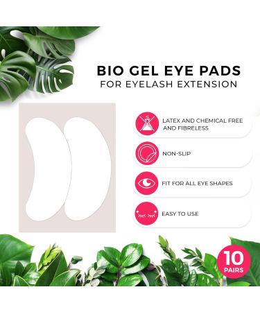LLBA Biogel Eye Pads | Under Eye Pads for Eyelash Extensions | Soft Sticky Pads for Sensitive Skin - 10 Pairs (Style 2 - Buy Online on GoSupps.com