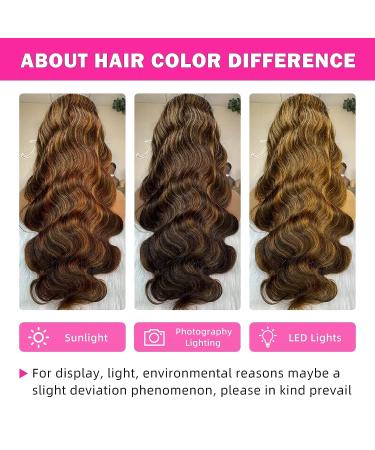 Ownmehair 20 Inch FB30 Balayage 360 Body Wave Lace Front Human Hair Wig - 180% Density - Buy Online on GoSupps.com