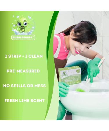 Biodegradable Toilet Bowl Cleaner Strips - 120 Non-Toxic Sheets Septic Safe Pre-measured & Space-Saving - Buy Online on GoSupps.com