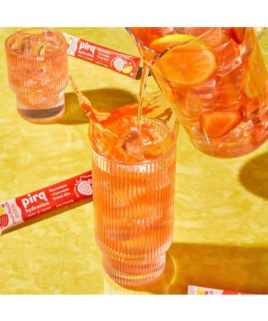 Pirq Hydration Fruit Punch - Keto Friendly Electrolyte Drink Mix | Curcumin & B Vitamins | Zero Sugar | 10 Packets - Buy Online on GoSupps.com
