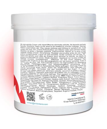 Bleu & Marine Bretania - Hot Effect Lipo Reducing Anti Cellulite Cream 500ml | Thermo Active Sport | Abdominal Sculpting | Thigh/Buttock Fat Elimination Pack of 1 - Buy Online on GoSupps.com